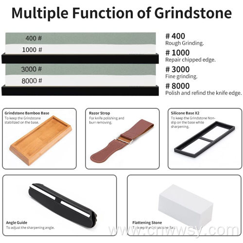 Premium Sharpener Stone 2 Side Grit 400/1000 3000/8000